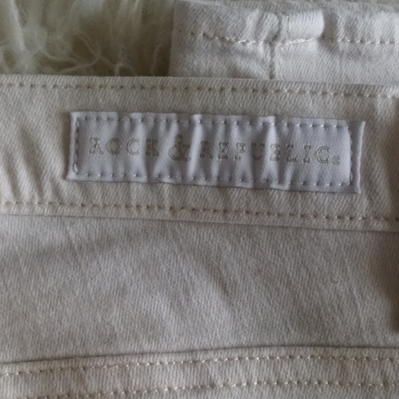 Rock & Republic White Cream Berlin Skinny Jeans Size 8 - Picture 4 of 14